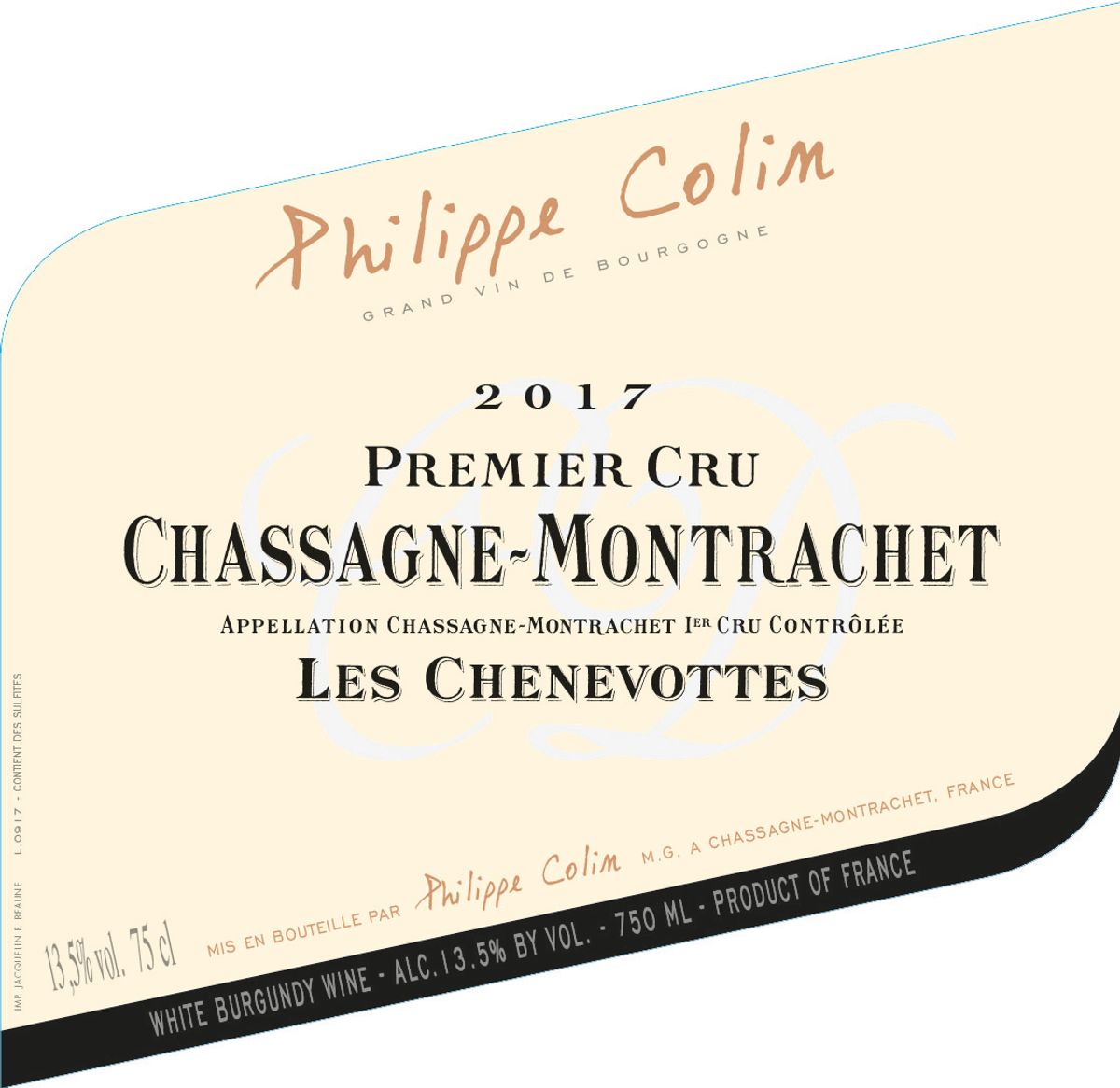 Chassagne Montrachet │1er cru Les Chenevottes