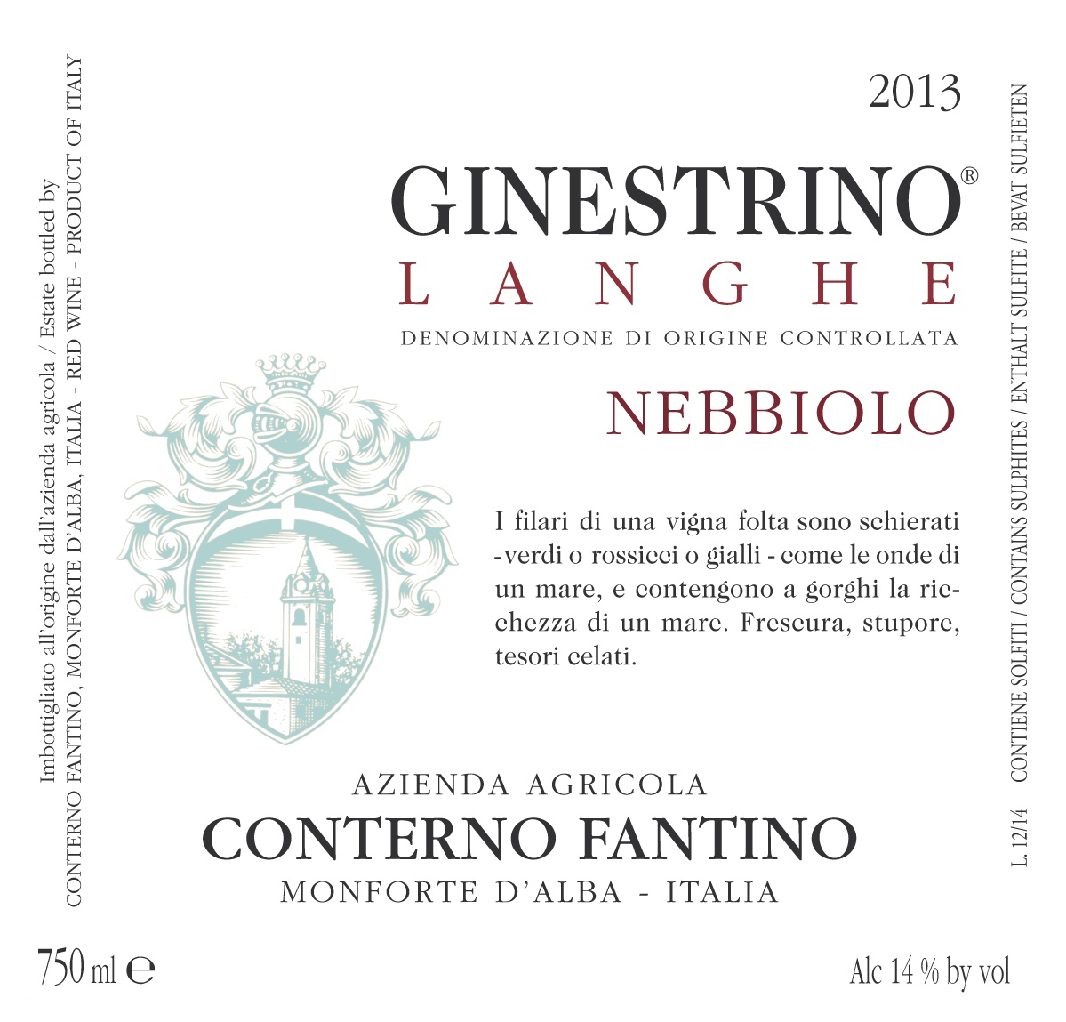  Ginestrino Langhe Nebbiolo